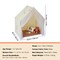 Beige Kids Yurt Tent, Indoor Outdoor Play Tent with Windows and Lamp